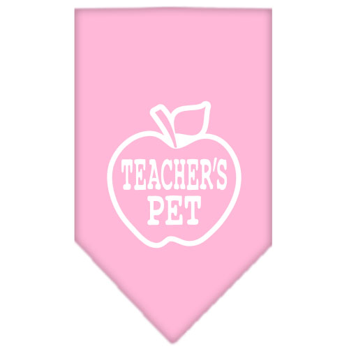 Teachers Pet Screen Print Bandana Light Pink Large